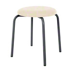 Gymnastics stool standard with cushion,  38 cm, frame color anthrazite