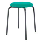 Gymnastics stool standard with cushion,  38 cm, frame color anthrazite