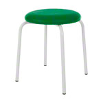 Gymnastics stool standard with cushion, 38 cm, frame color white