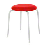 Gymnastics stool standard with cushion, 38 cm, frame color white