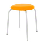 Gymnastics stool standard with cushion, 38 cm, frame color white
