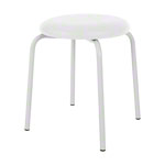 Gymnastics stool standard with cushion, 38 cm, frame color white