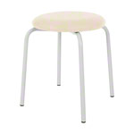 Gymnastics stool standard with cushion, 38 cm, frame color white