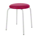 Gymnastics stool standard with cushion, 38 cm, frame color white