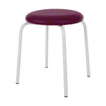 Gymnastics stool standard with cushion, 38 cm, frame color white