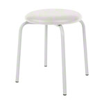 Gymnastics stool standard with cushion, 38 cm, frame color white