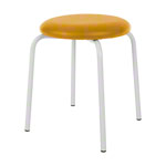 Gymnastics stool standard with cushion, 38 cm, frame color white
