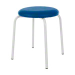 Gymnastics stool standard with cushion, 38 cm, frame color white