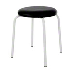 Gymnastics stool standard with cushion, 38 cm, frame color white