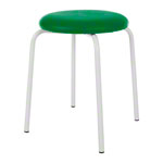 Gymnastics stool standard with cushion, 38 cm, frame color white