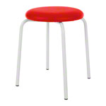 Gymnastics stool standard with cushion, 38 cm, frame color white