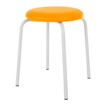 Gymnastics stool standard with cushion, 38 cm, frame color white