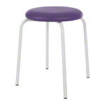 Gymnastics stool standard with cushion, 38 cm, frame color white