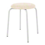 Gymnastics stool standard with cushion, 38 cm, frame color white
