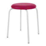 Gymnastics stool standard with cushion, 38 cm, frame color white