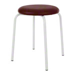 Gymnastics stool standard with cushion, 38 cm, frame color white