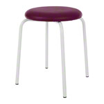Gymnastics stool standard with cushion, 38 cm, frame color white