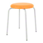 Gymnastics stool standard with cushion, 38 cm, frame color white