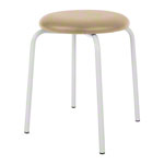 Gymnastics stool standard with cushion, 38 cm, frame color white