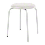 Gymnastics stool standard with cushion, 38 cm, frame color white