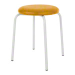 Gymnastics stool standard with cushion, 38 cm, frame color white
