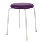 Gymnastics stool standard with cushion, 38 cm, frame color white