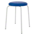 Gymnastics stool standard with cushion, 38 cm, frame color white