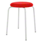Gymnastics stool standard with cushion, 38 cm, frame color white