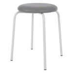 Gymnastics stool standard with cushion, 38 cm, frame color white