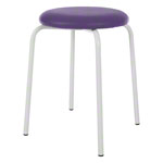Gymnastics stool standard with cushion, 38 cm, frame color white