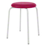 Gymnastics stool standard with cushion, 38 cm, frame color white