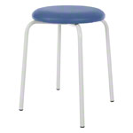 Gymnastics stool standard with cushion, 38 cm, frame color white