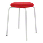 Gymnastics stool standard with cushion, 38 cm, frame color white