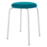 Gymnastics stool standard with cushion, 38 cm, frame color white