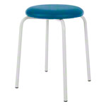 Gymnastics stool standard with cushion, 38 cm, frame color white