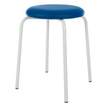Gymnastics stool standard with cushion, 38 cm, frame color white