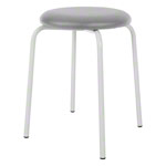 Gymnastics stool standard with cushion, 38 cm, frame color white
