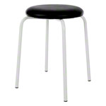 Gymnastics stool standard with cushion, 38 cm, frame color white