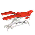 HWK Therapy table Impuls Lymph / Manu Hydraulik, with 3-piece head. 195x65x50-96 cm