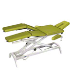HWK Therapy table Impuls Lymph / Manu Hydraulik, with 3-piece head. 195x65x50-96 cm