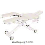 HWK Therapy table Solid Lymph / Manu Hydraulik with 3 pcs. Headboard, LxWxH 195x65x46-89 cm