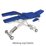HWK Therapy table Solid Lymph / Manu battery with 3 pcs. Headboard, LxWxH 195x65x46-89 cm