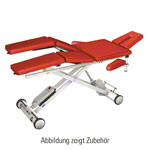 HWK Therapy table Solid Lymph / Manu battery with 3 pcs. Headboard, LxWxH 195x65x46-89 cm