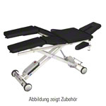 HWK Therapy table Solid Lymph / Manu battery with 3 pcs. Headboard, LxWxH 195x65x46-89 cm