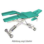 HWK Therapy table Solid Lymph / Manu battery with 3 pcs. Headboard, LxWxH 195x65x46-89 cm