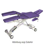 HWK Therapy table Solid Lymph / Manu battery with 3 pcs. Headboard, LxWxH 195x65x46-89 cm