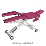 HWK Therapy table Solid Lymph / Manu battery with 3 pcs. Headboard, LxWxH 195x65x46-89 cm