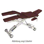HWK Therapy table Solid Lymph / Manu battery with 3 pcs. Headboard, LxWxH 195x65x46-89 cm