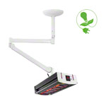 Halogen infrared heater IRS 2, ceiling model for ceilings from 2,49 - 2,53 m height