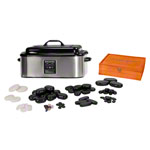 Hot Stone Set large incl. heating appliance and 68 stones, 70-pcs.